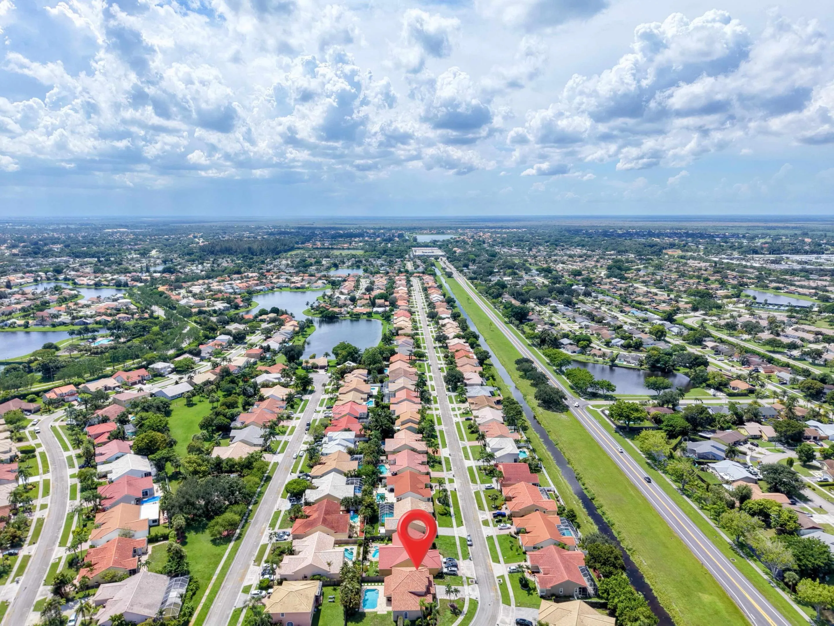 Panoramic to West