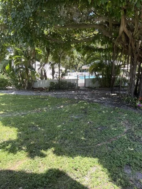pool from master bedroom...close