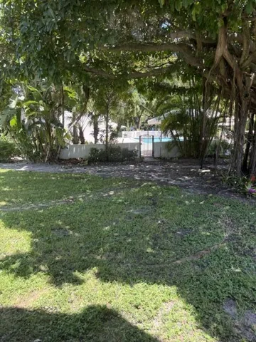 pool from master bedroom...close