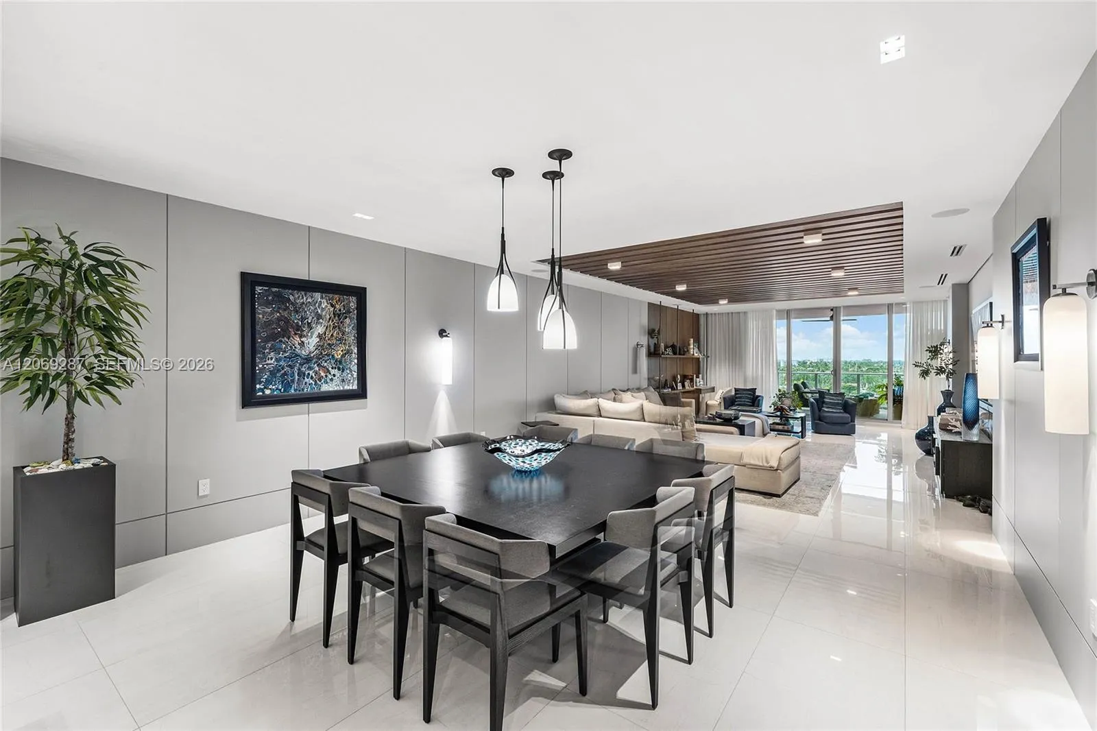 A refined dining area offering a sophisticated setting for intimate dinners and effortless entertaining.