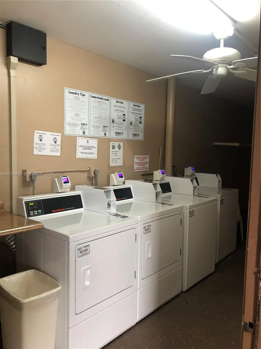 1 laundry room per floor