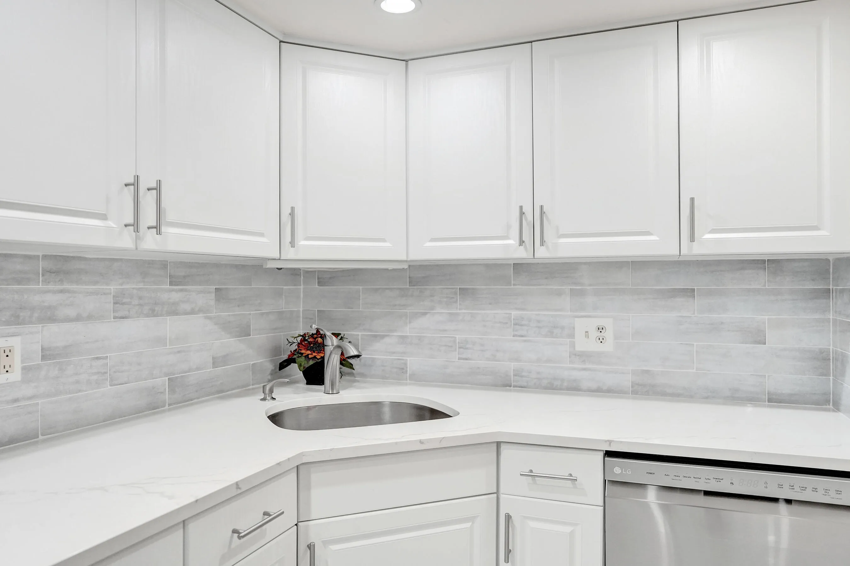 White Quartz Kitchen