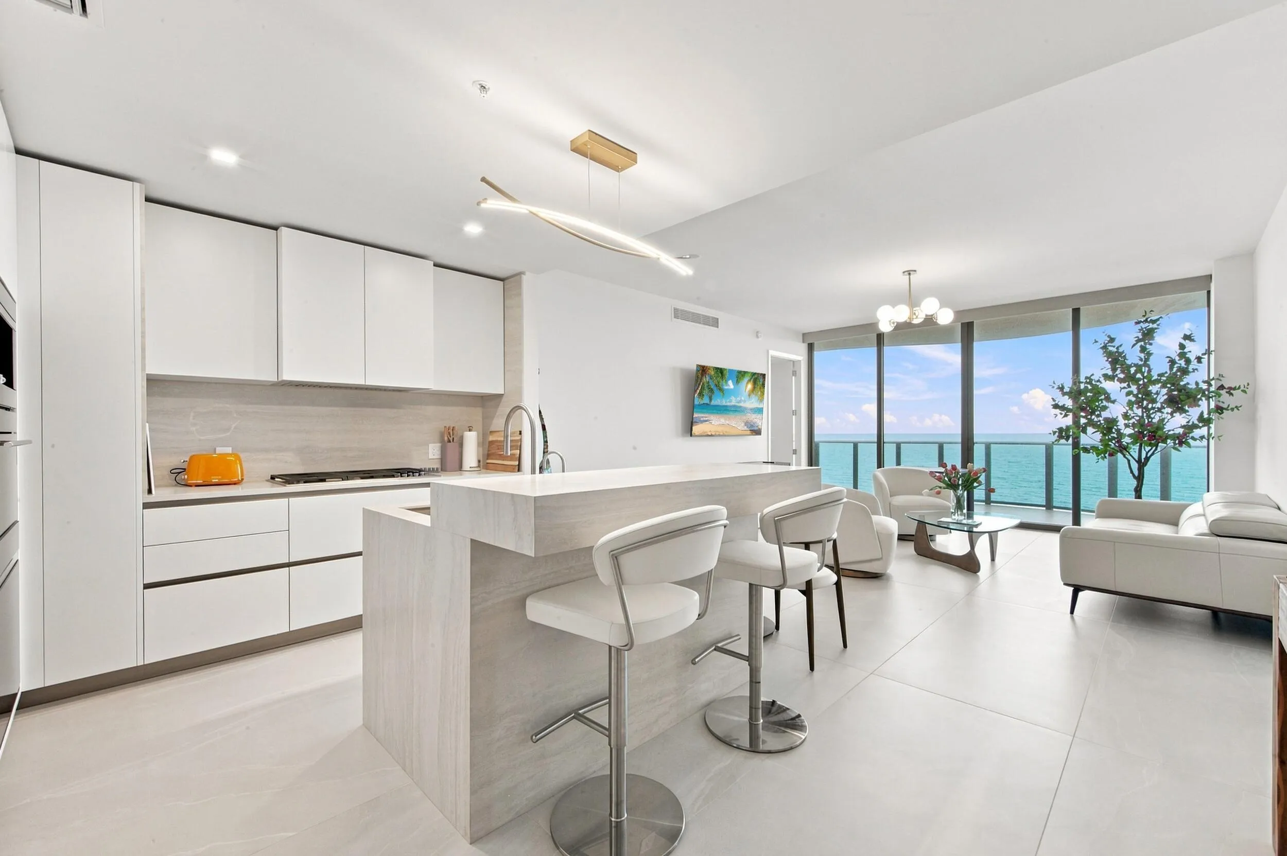 Kitchen & Living Room