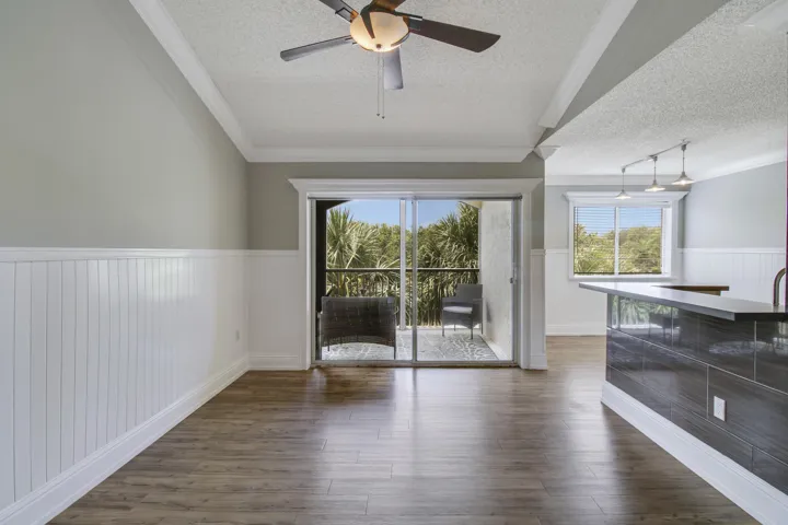 Living Room With Slider To Balcony
