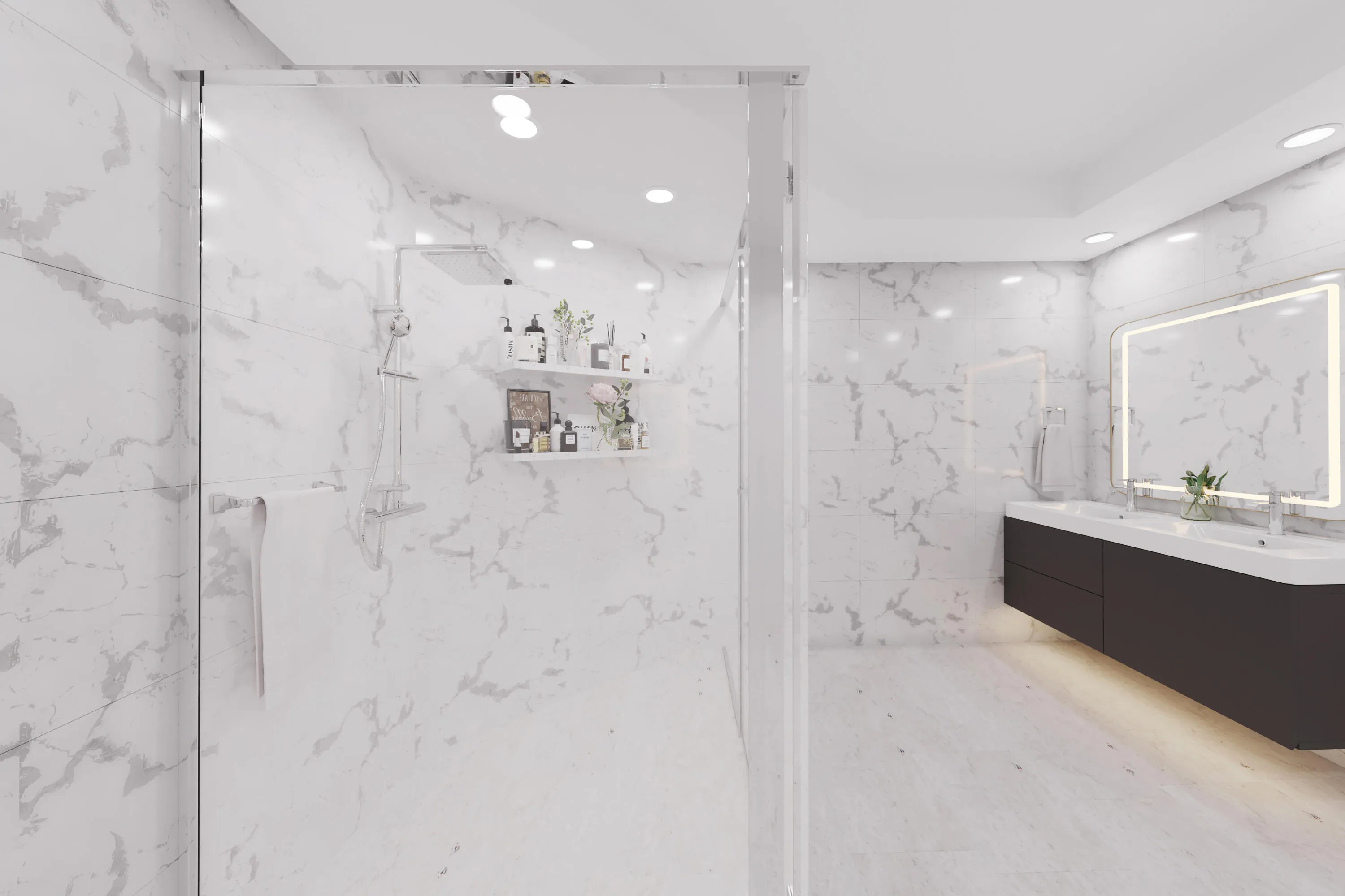 Primary Bath Rendering