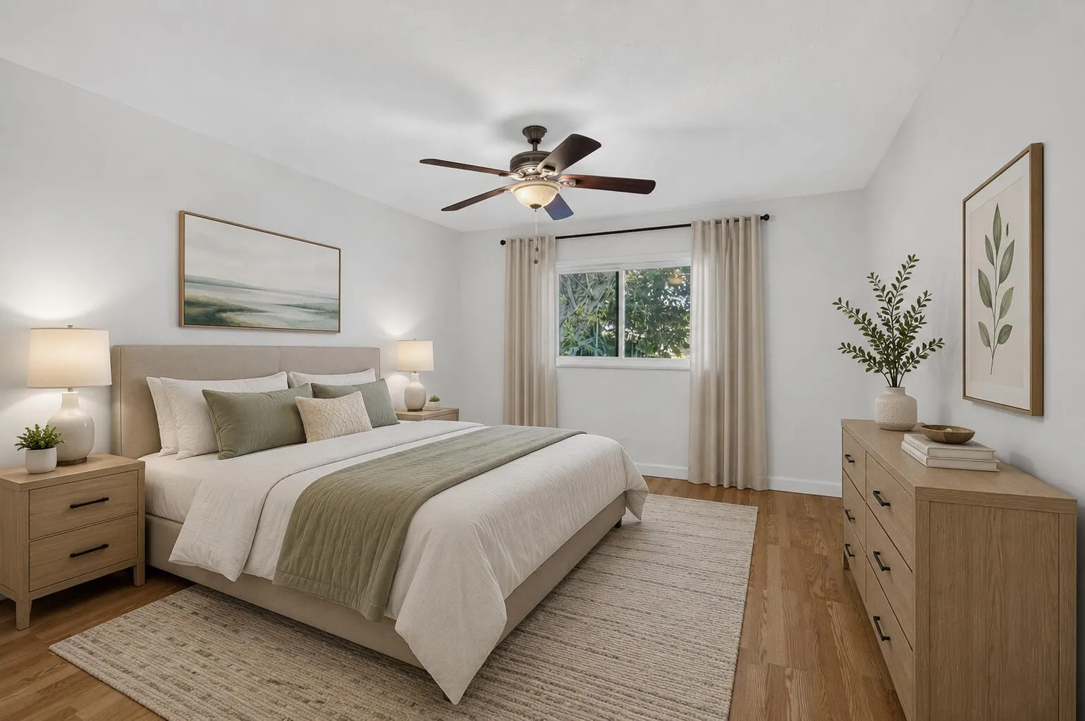 Primary Bed staged