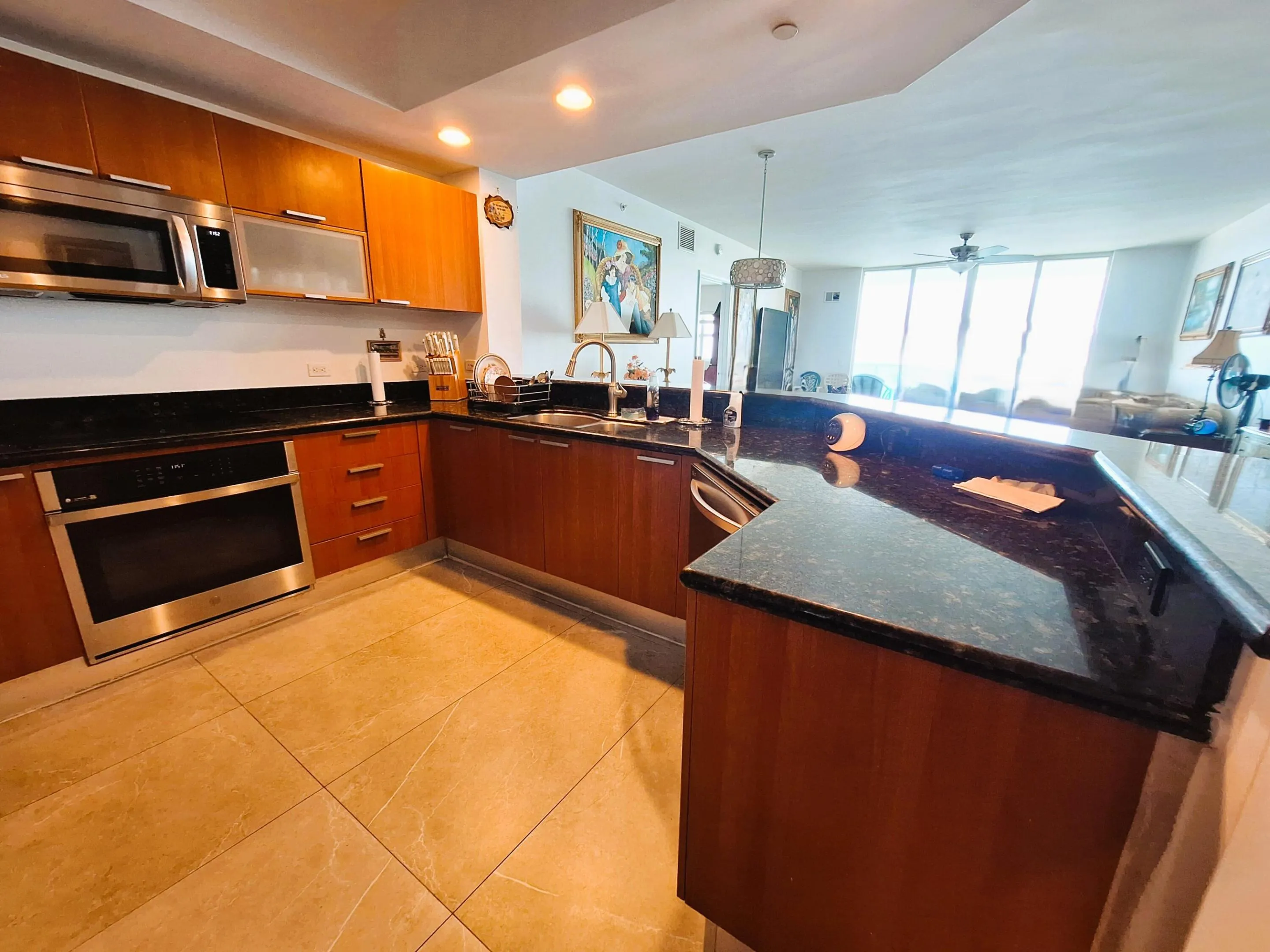 Kitchen water view