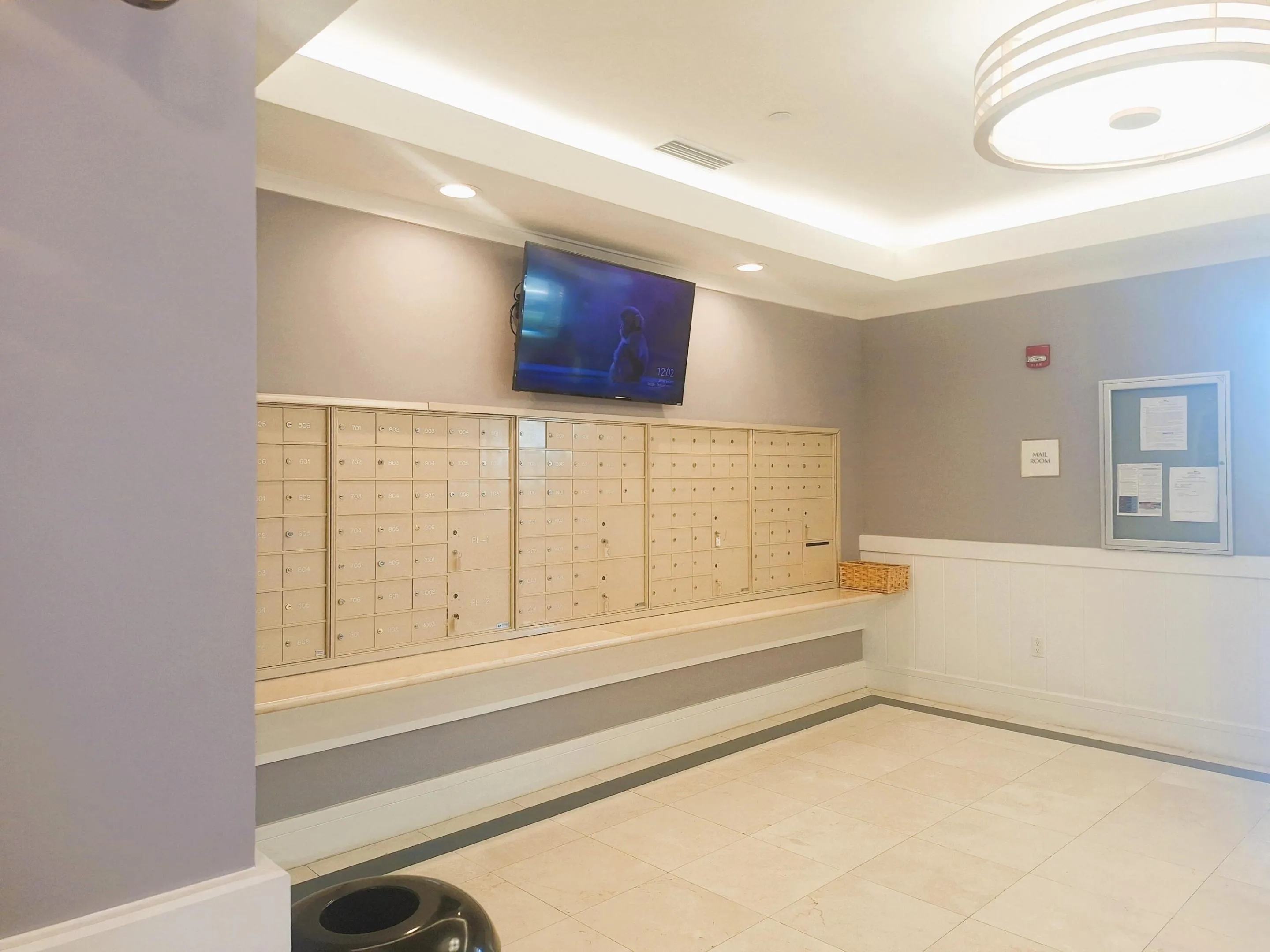 Indoor Mailbox Area