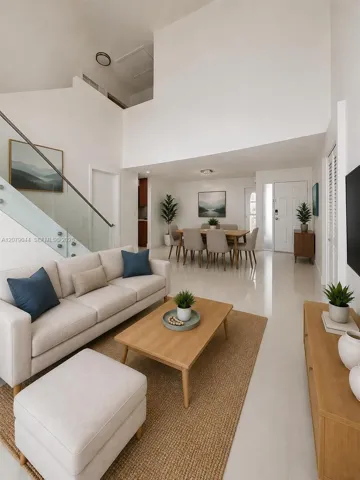 Living Room and Dining Room Staged