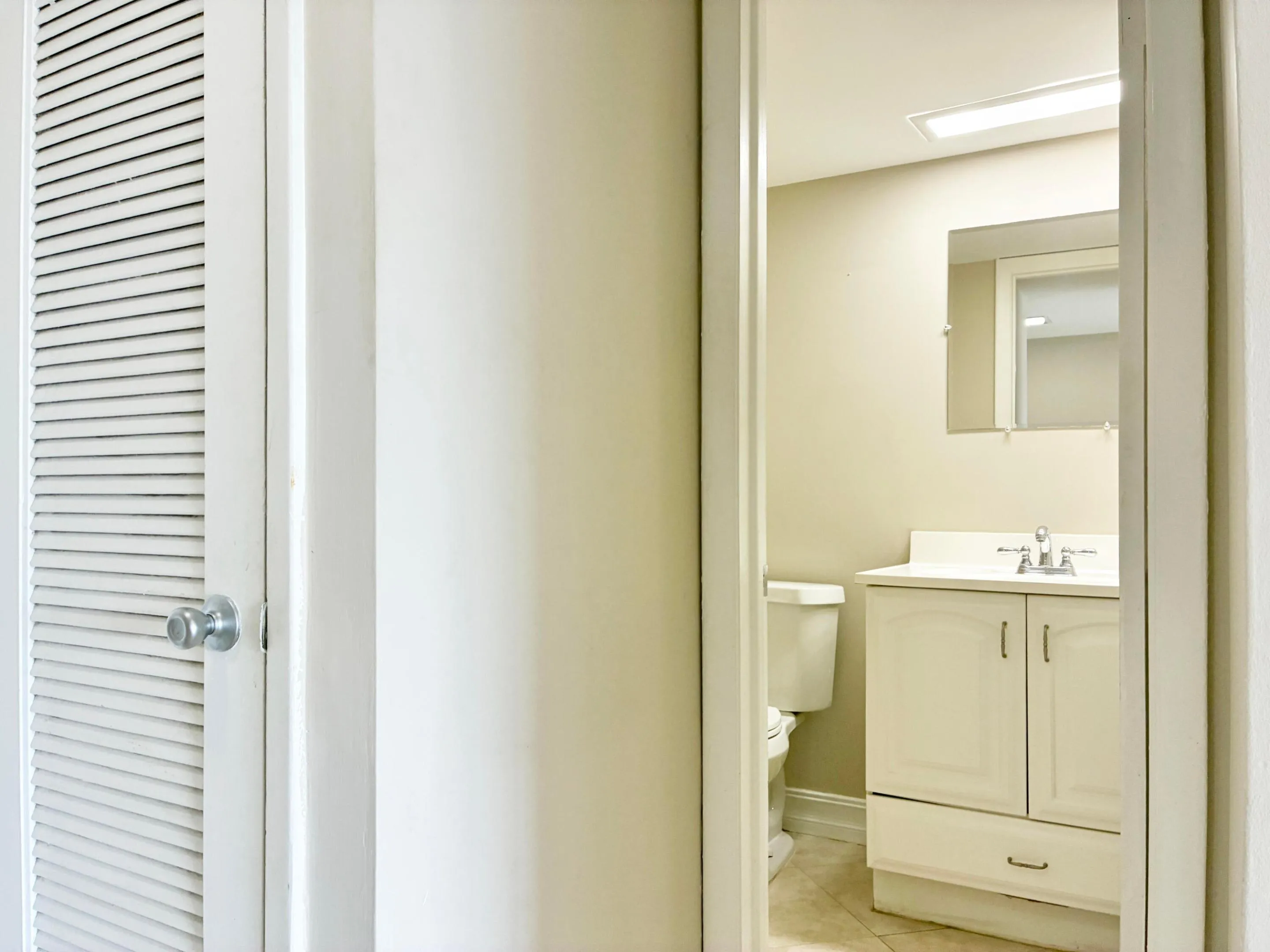 Linens Closet and Guest Half Bath