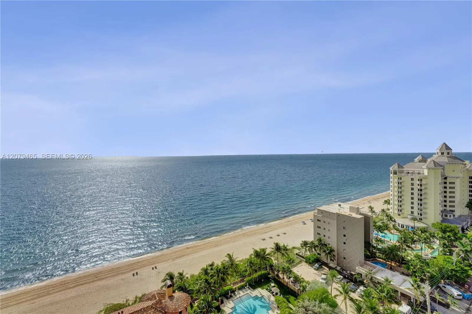 View from balcony facing south