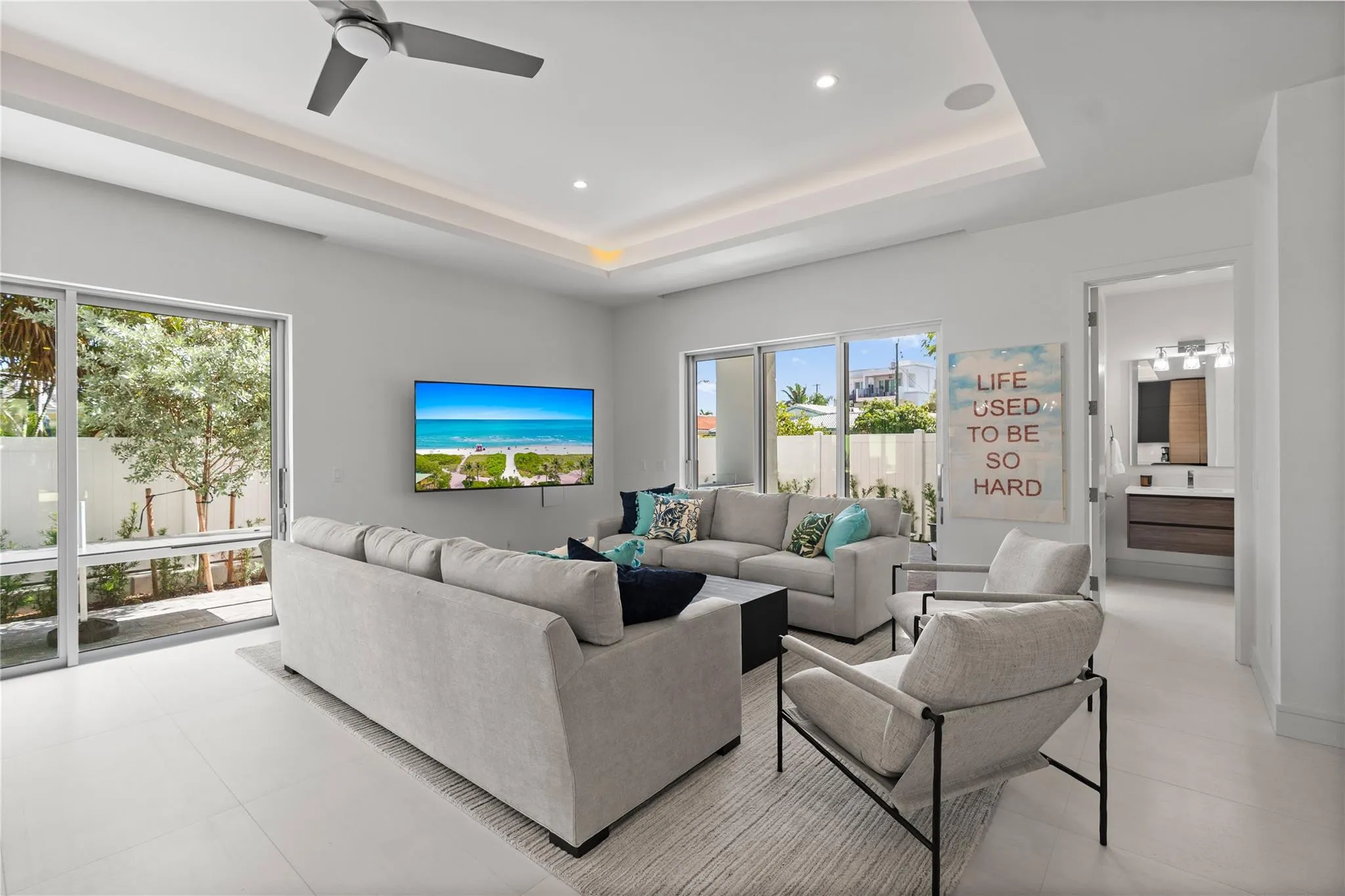 A remarkable luxury townhome rental that redefines upscale living in the heart of Lauderdale By The Sea. This beautifully designed 3,027 sq. ft residence features 4 spacious beds & 4.5 baths, making it perfect for families or those who love to entertain.The home also offers an outdoor kitchen and BBQ area, along with a private plunge pool that invites relaxation and fun. For boating enthusiasts, a boat slip is also available for rent. Easy access to a plethora of amenities, beach, dining, & entertainment.