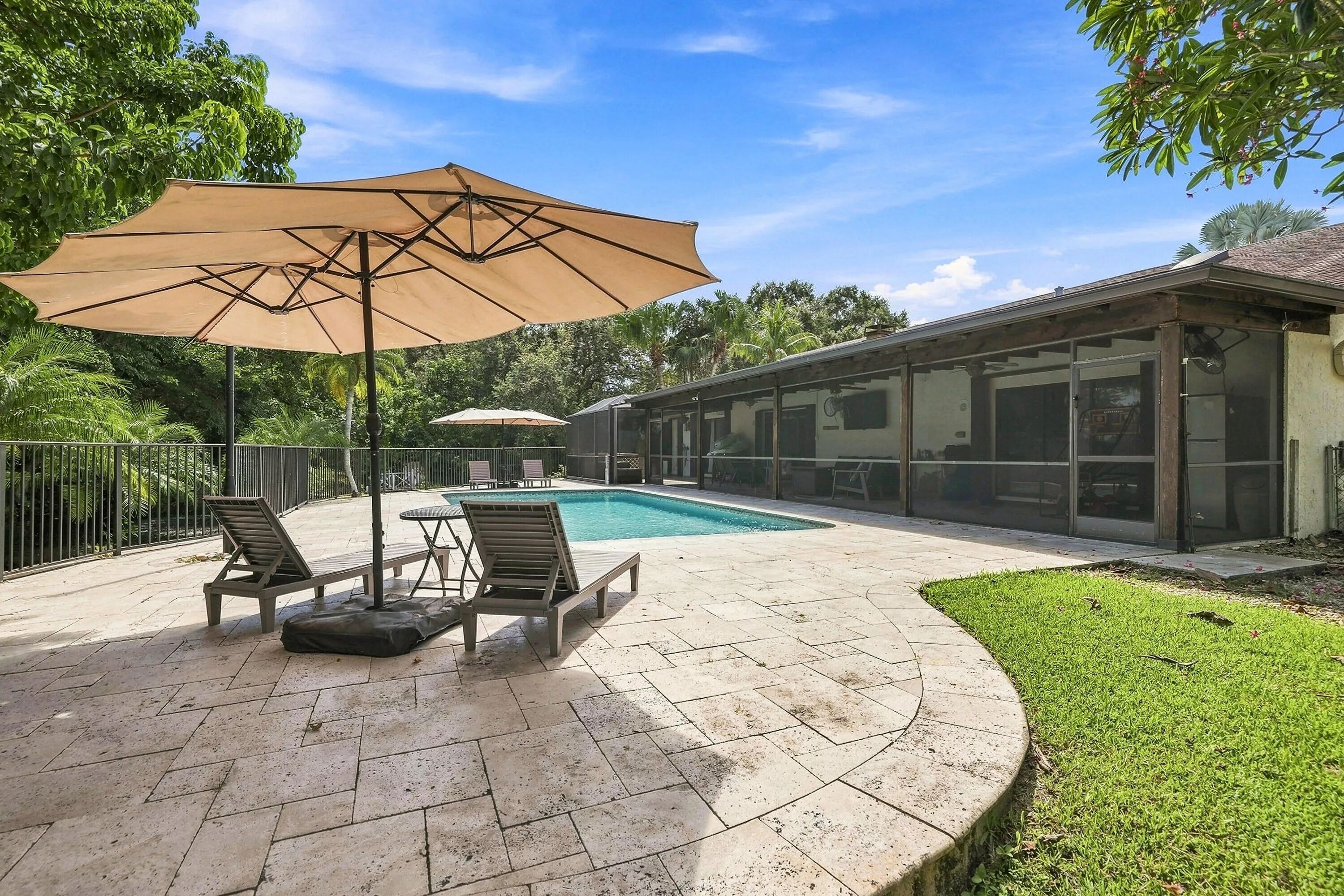 Extended Poolside Patio