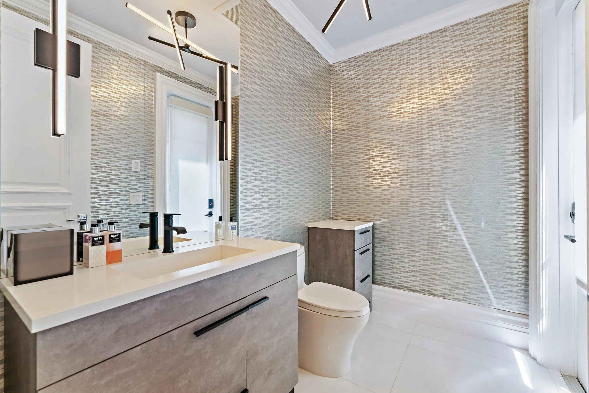 Powder Room off of Family Room