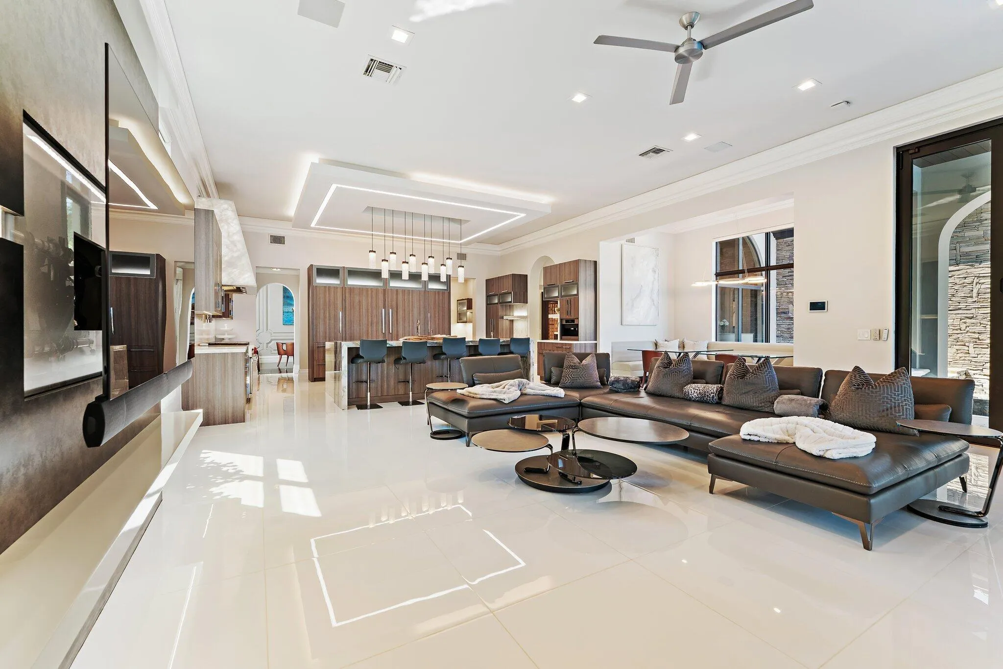 Family Room & Kitchen