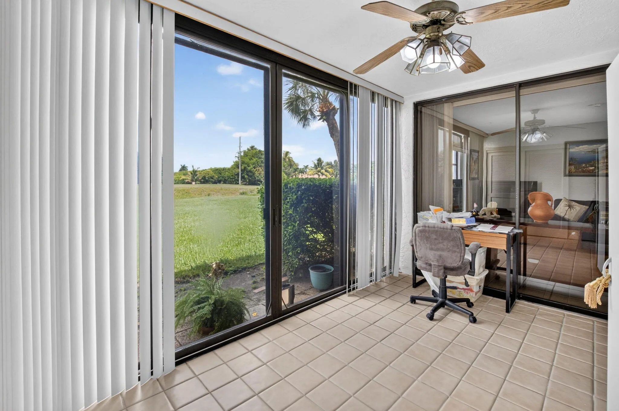 Glass-Enclosed Patio