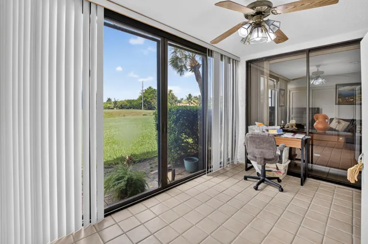 Glass-Enclosed Patio