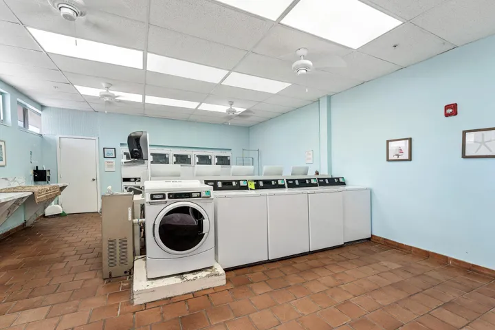 Three laundry rooms in the community