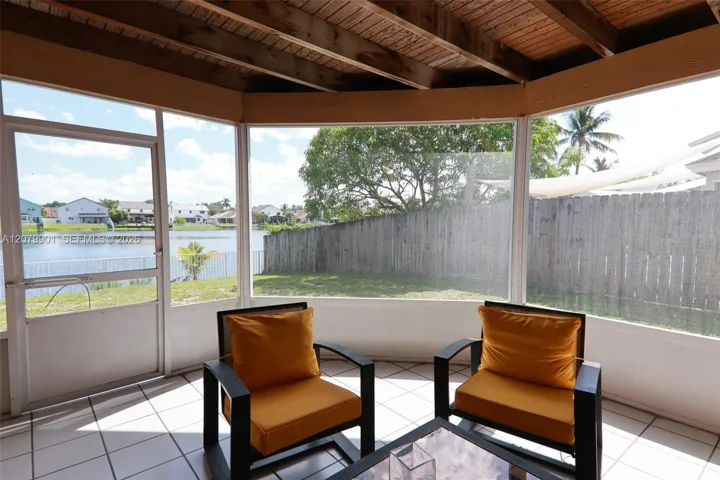 Patio Area with View of Lake
