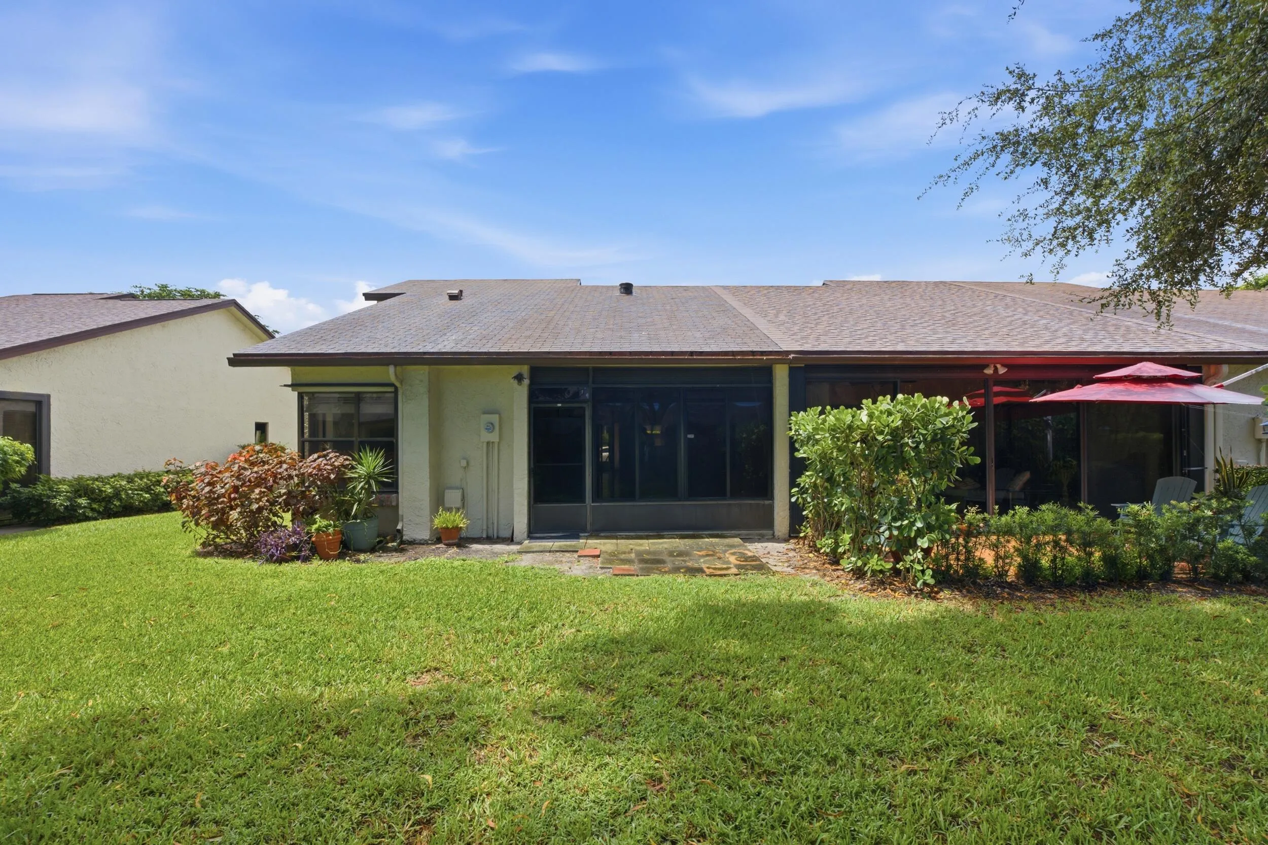 Back of property