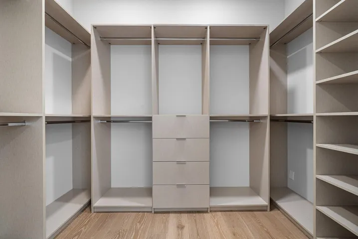 Two primary closets