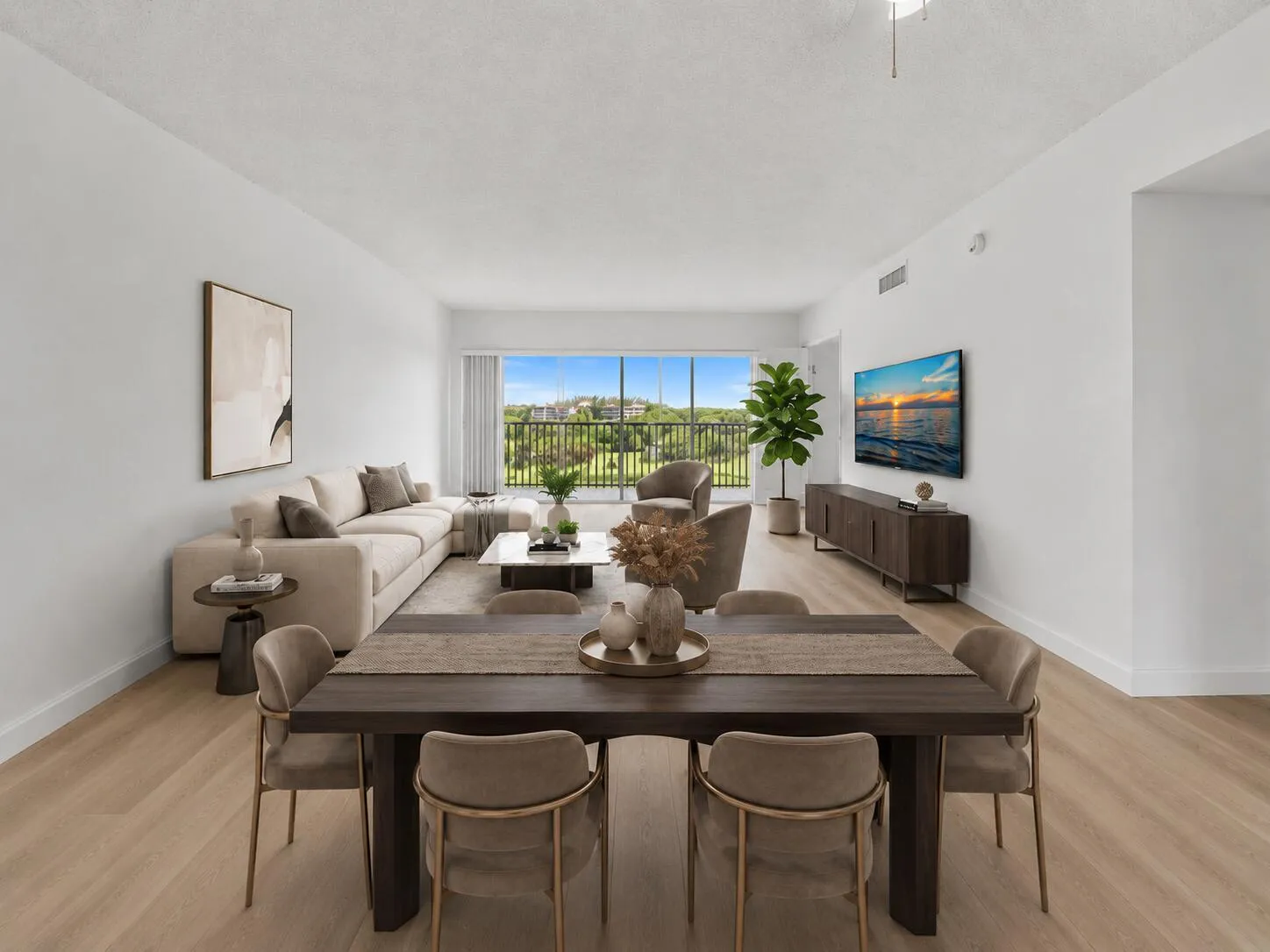 VIRTUALLY STAGED - Dining & Living with