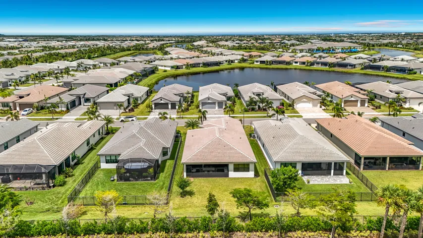 Aerial back of home