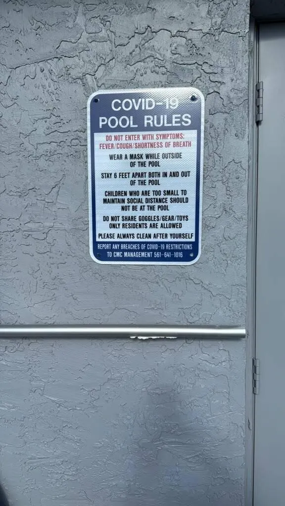 Pool Area Rules