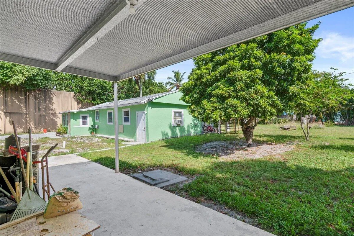 Rear - outside of house