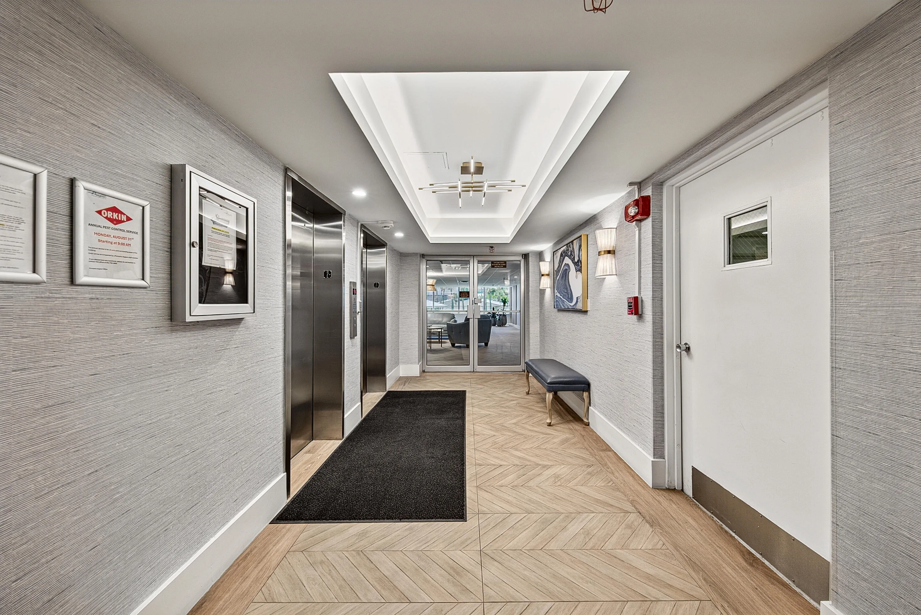 Recently updated elevator area