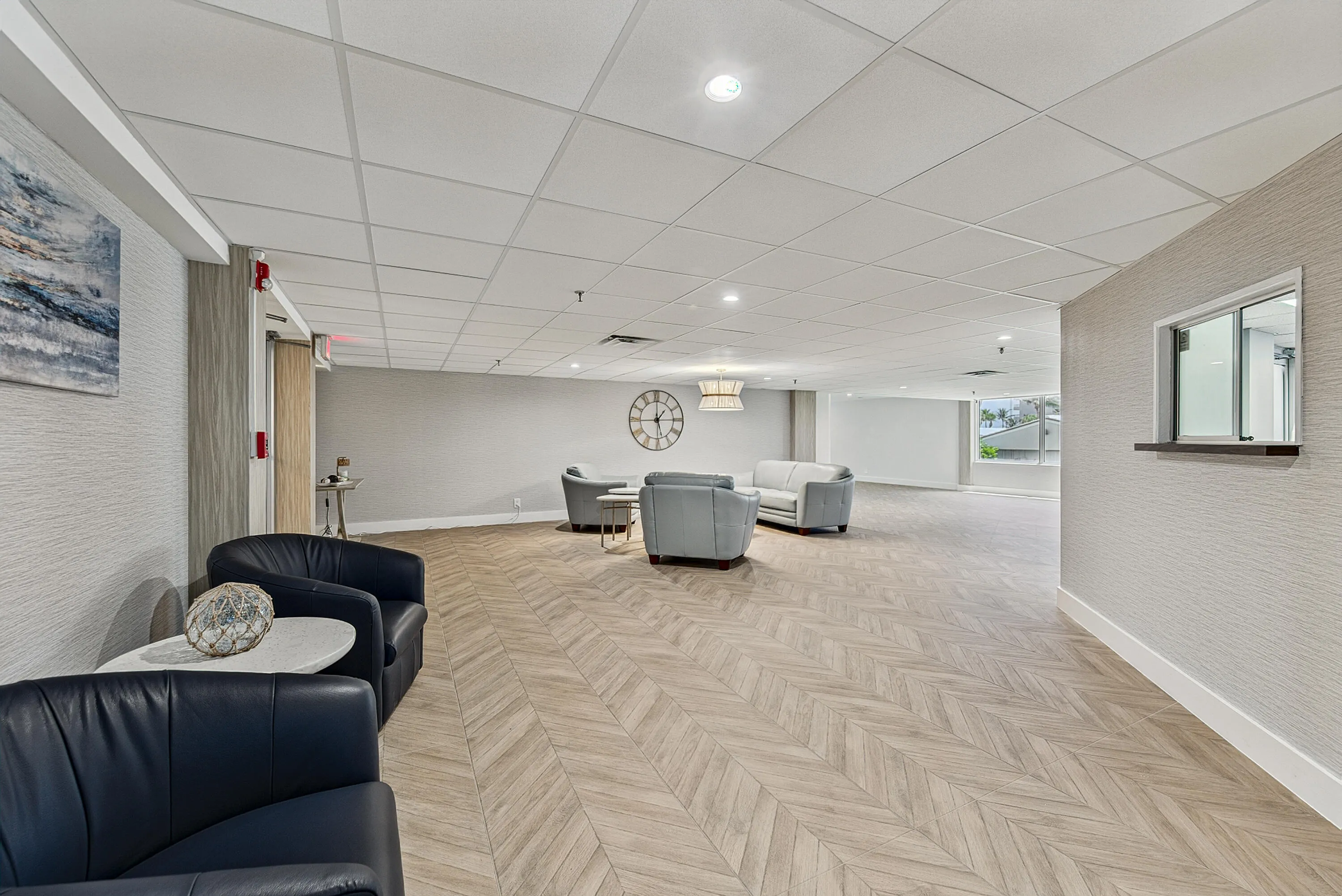 Recently Renovated Office Lobby Area
