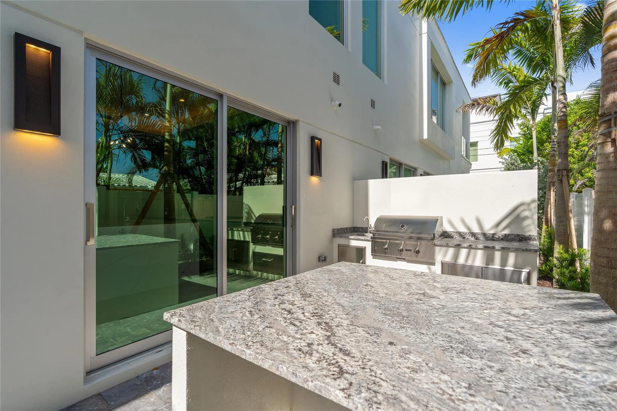 Patio Featuring Private Plunge Pool, Gas Fireplace, Outdoor Kitchen, and more!