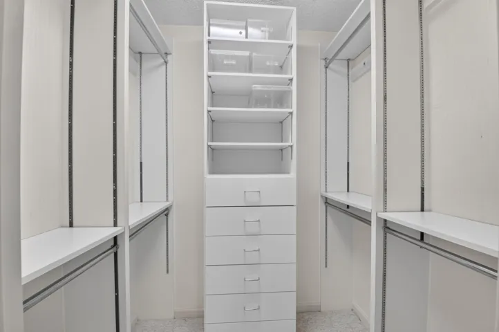 spacious closet