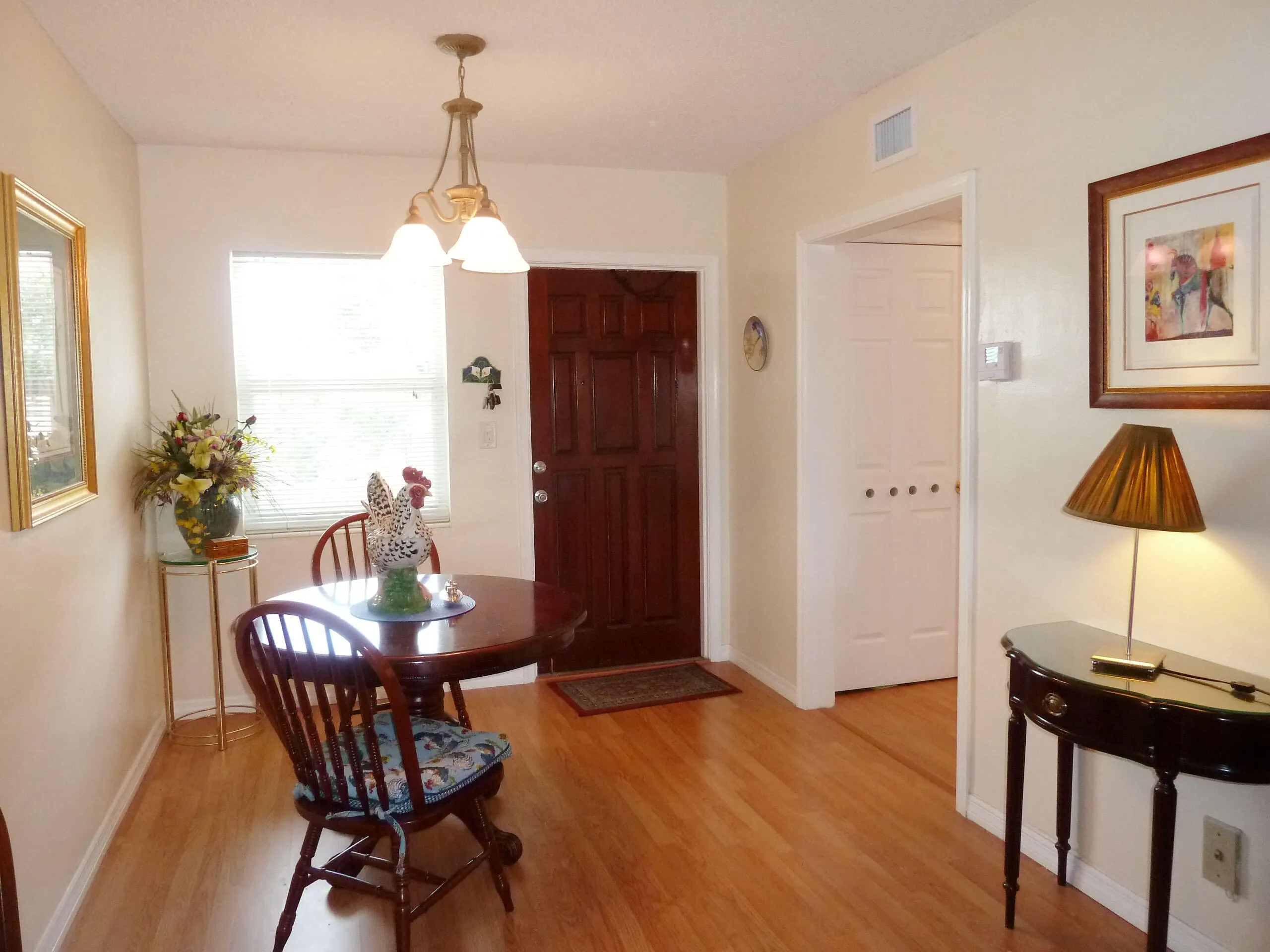 Entry, Dining Area, Kitchen on right