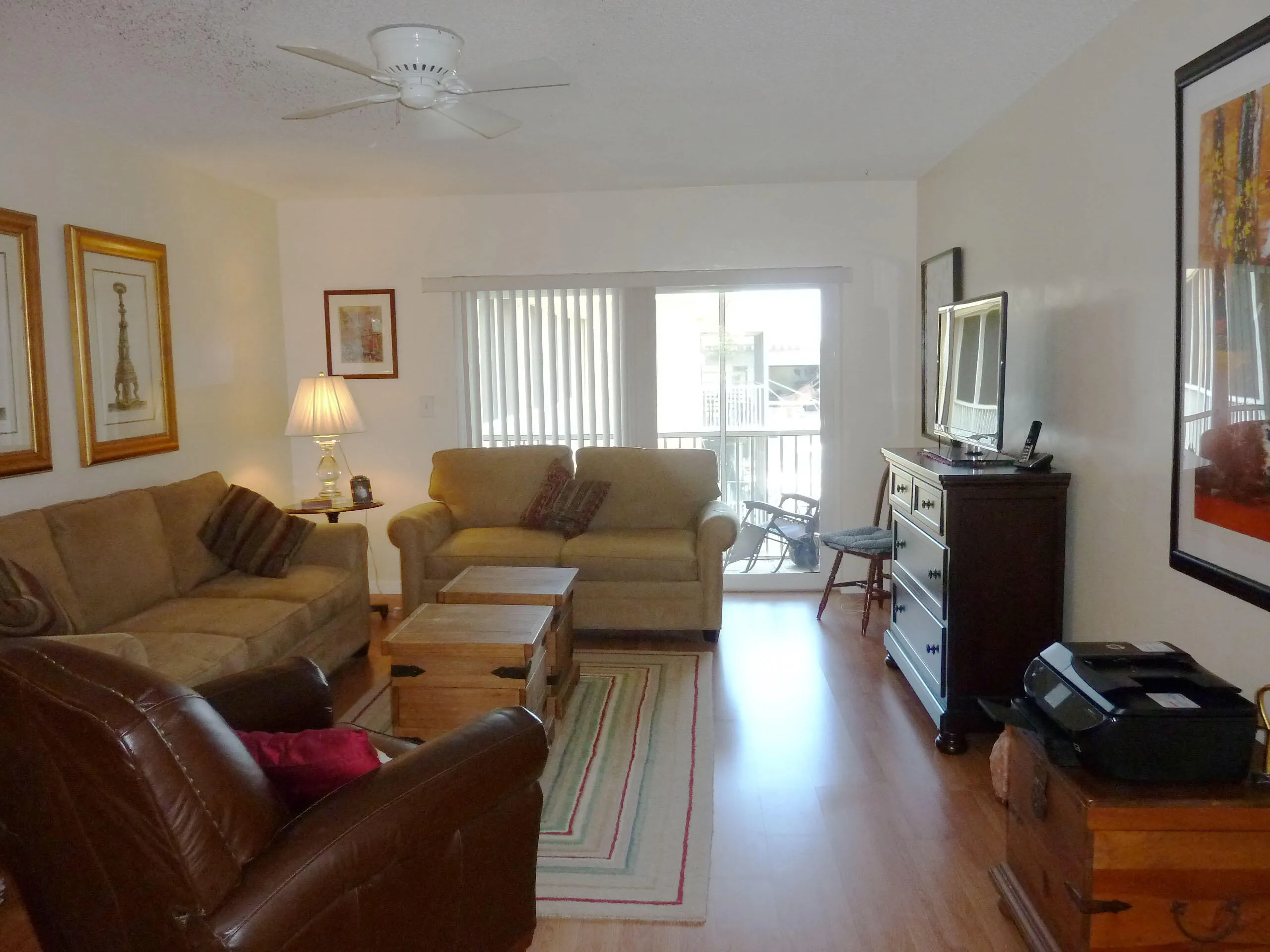 Living room & Balcony face south