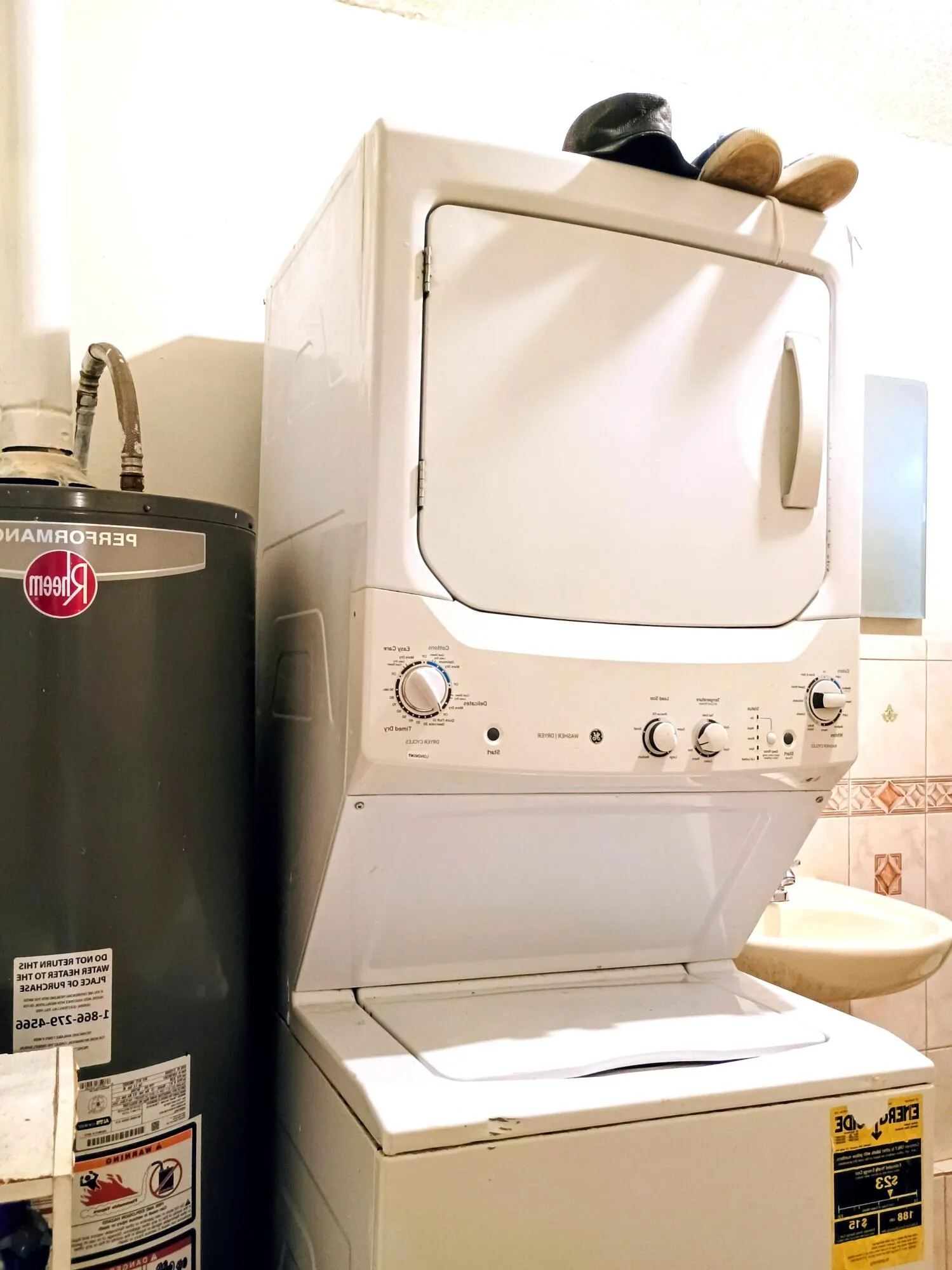 washer - dryer- water heater