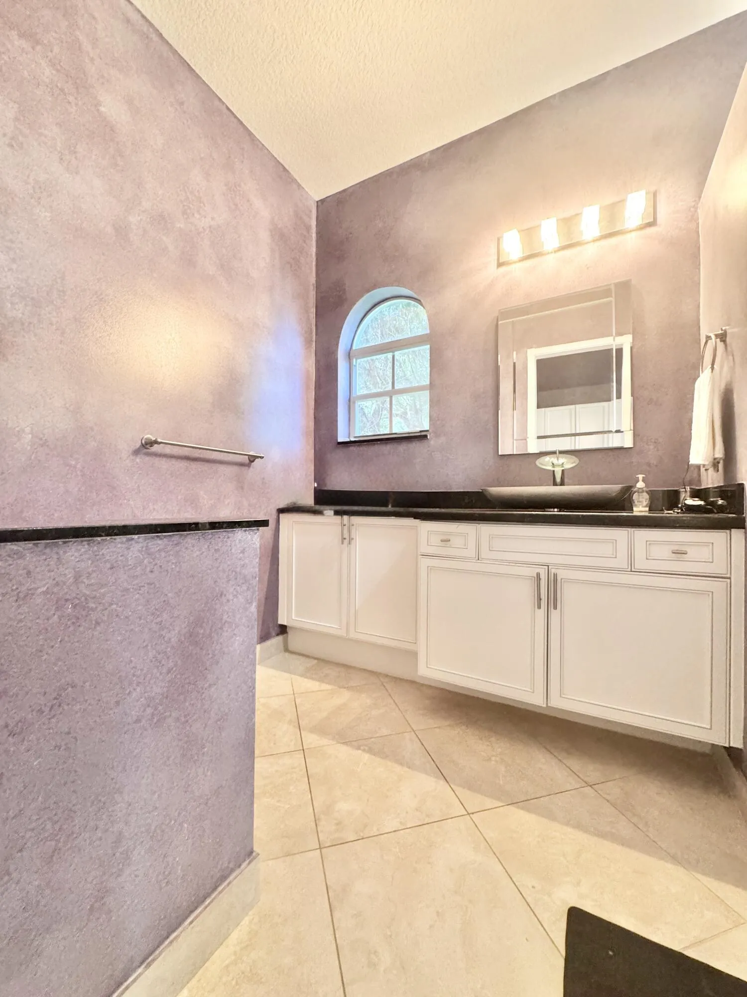 VANITY MASTER BATH WITH HIS WATER CLOSET