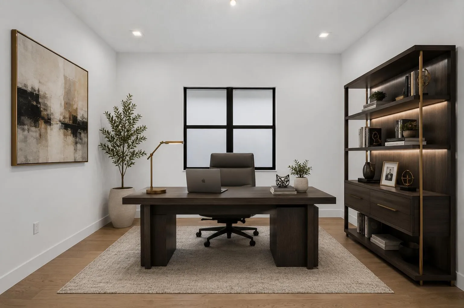 staged as office