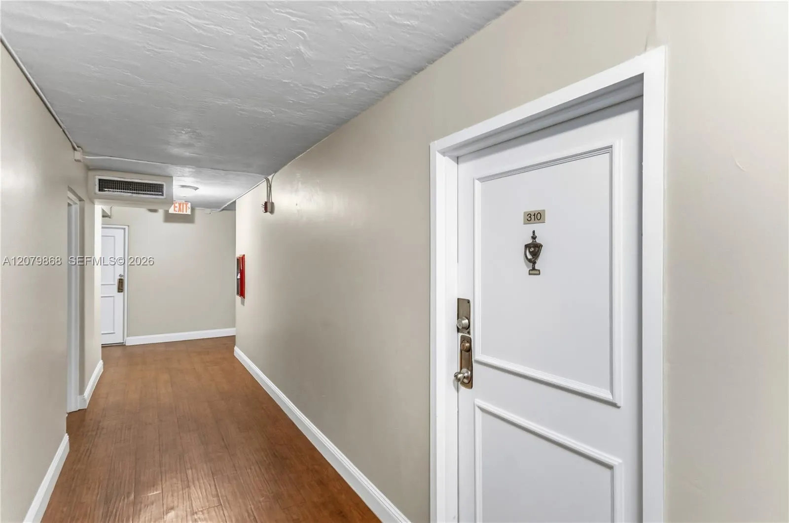 Hallway to unit