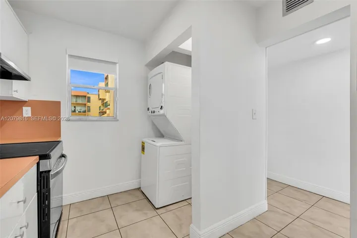 Washer and Dryer inside the Kitchen