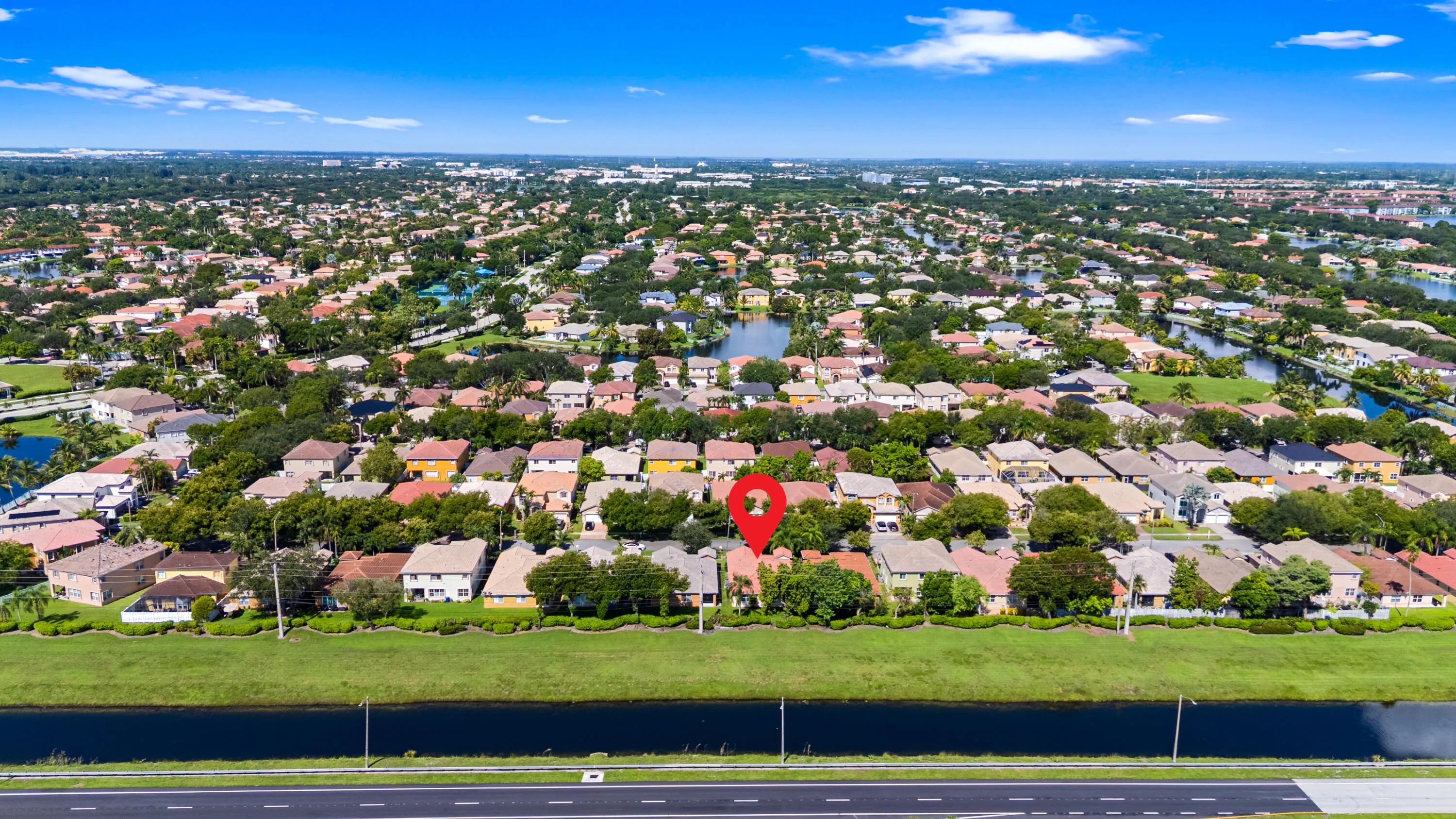 Enjoy Added Privacy with a Berm and Canal Behind the Home