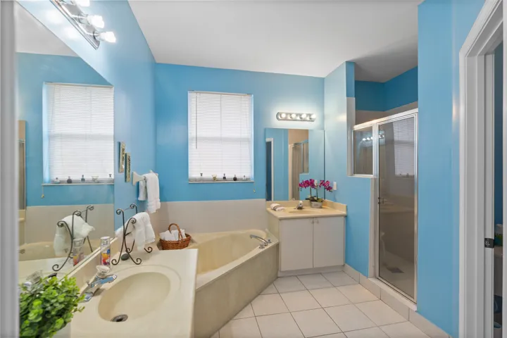 Separate Tub & Shower and Water Closet.