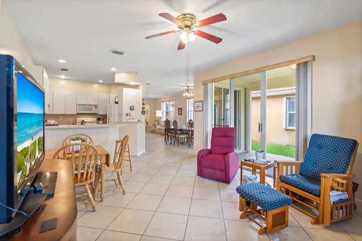 Family Room Opens to the Covered Patio