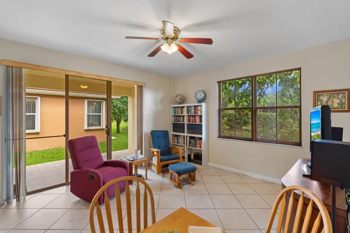 Family Room Opens to the Covered Patio