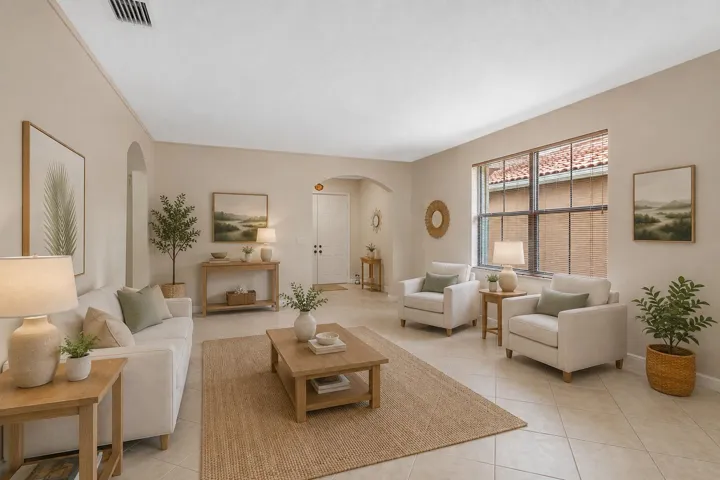 Virtually Staged Living room