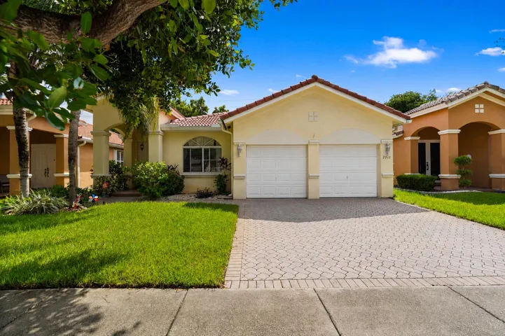 3-BD, 2-BA home features a spacious floor plan with volume ceilings. The A/C, water heater and appliances including the washer & dryer, refrigerator and dishwasher were replaced 3-5 years ago.