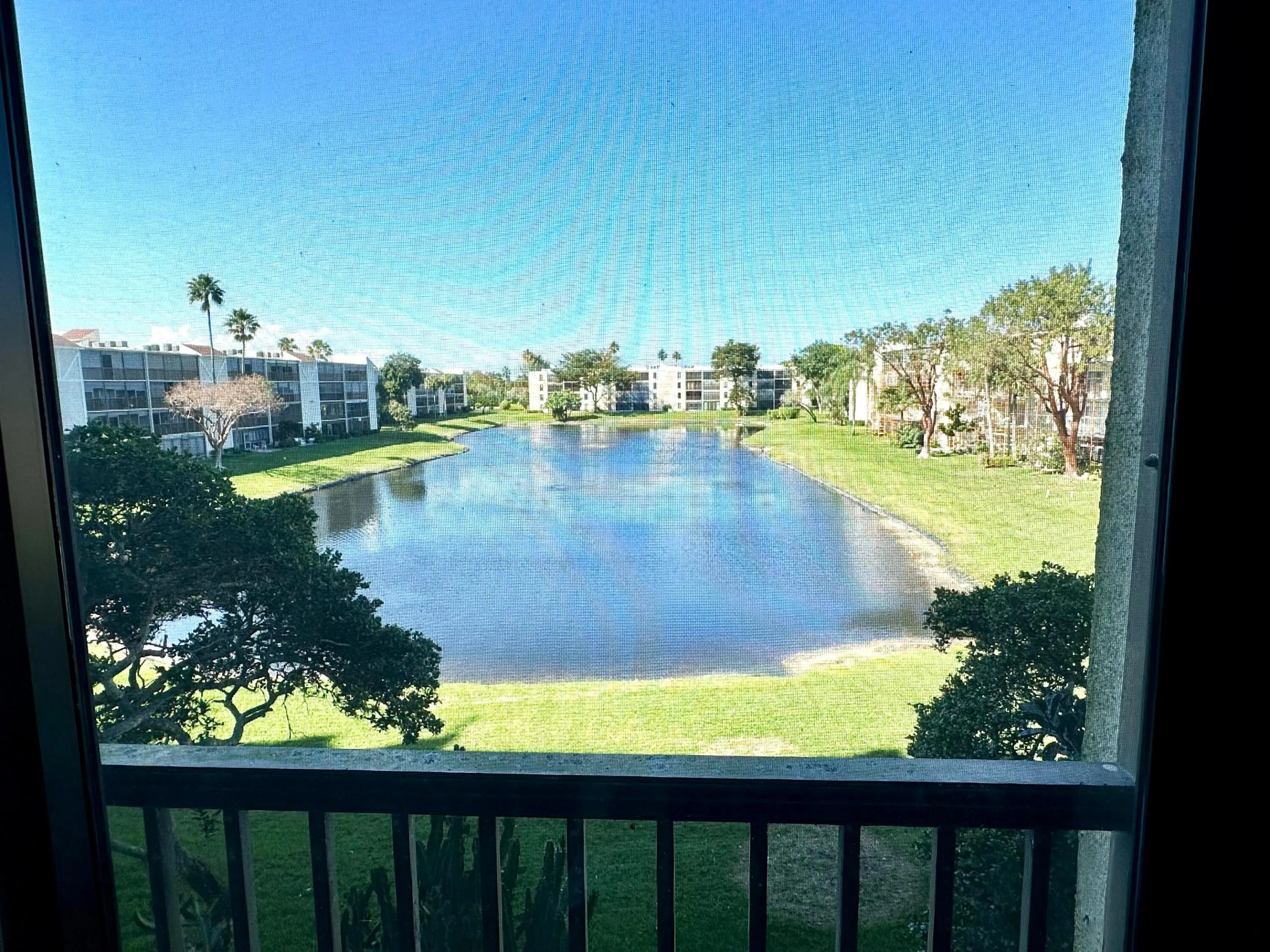 Long lake view from lanai