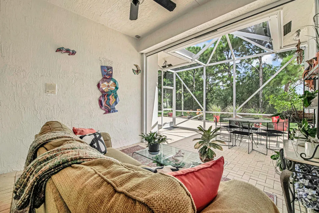 Patio overlooking Grassy Waters preserve
