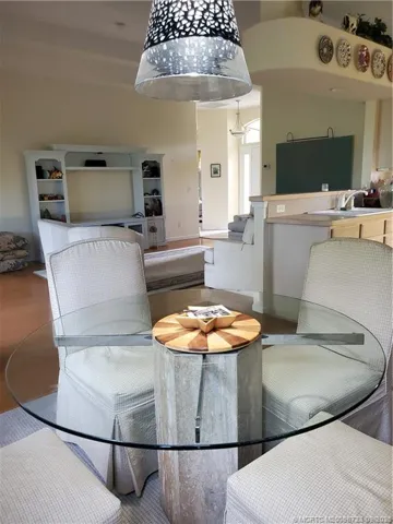 View from Living Area to covered patio
