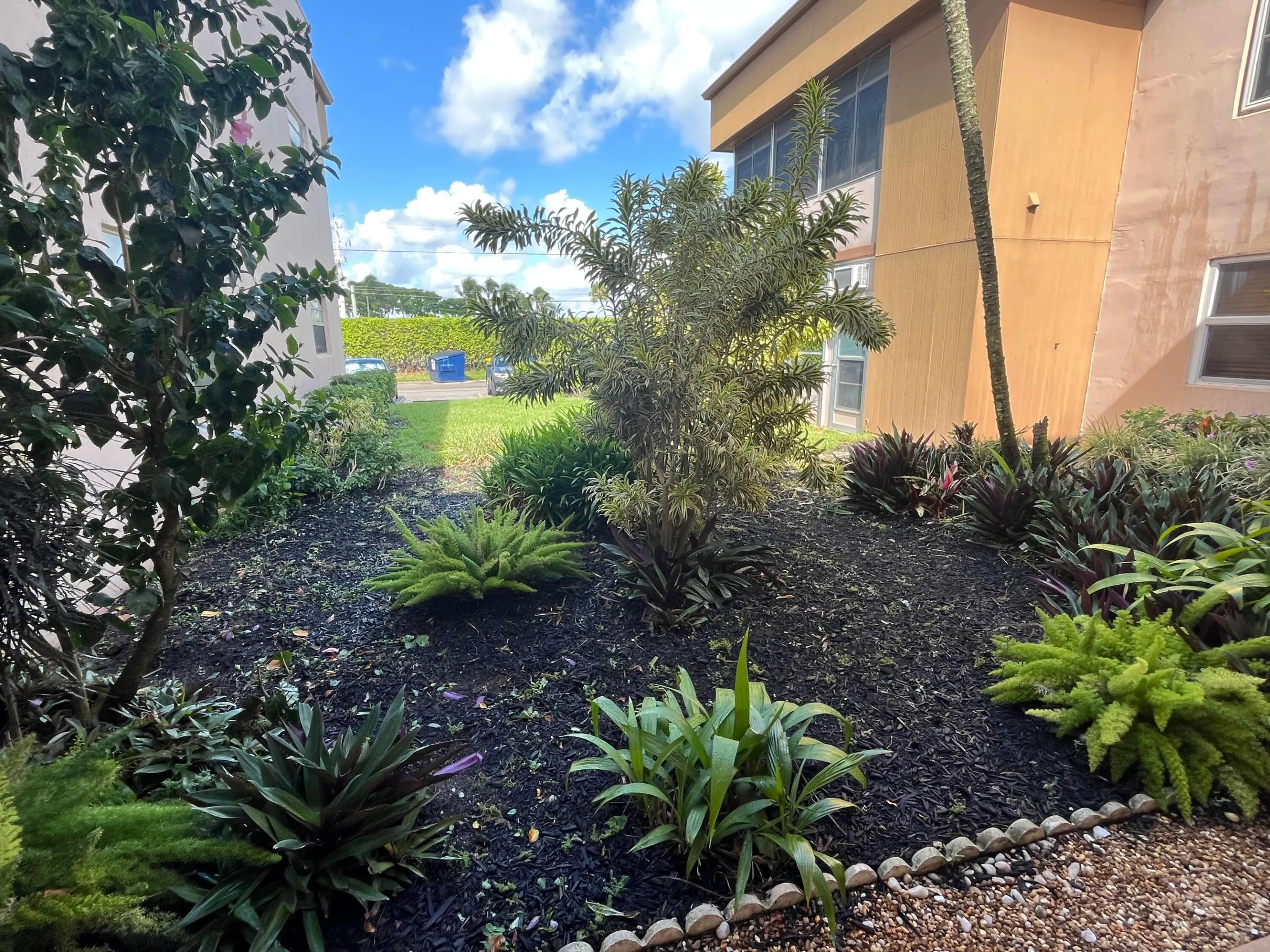 garden located next to unit